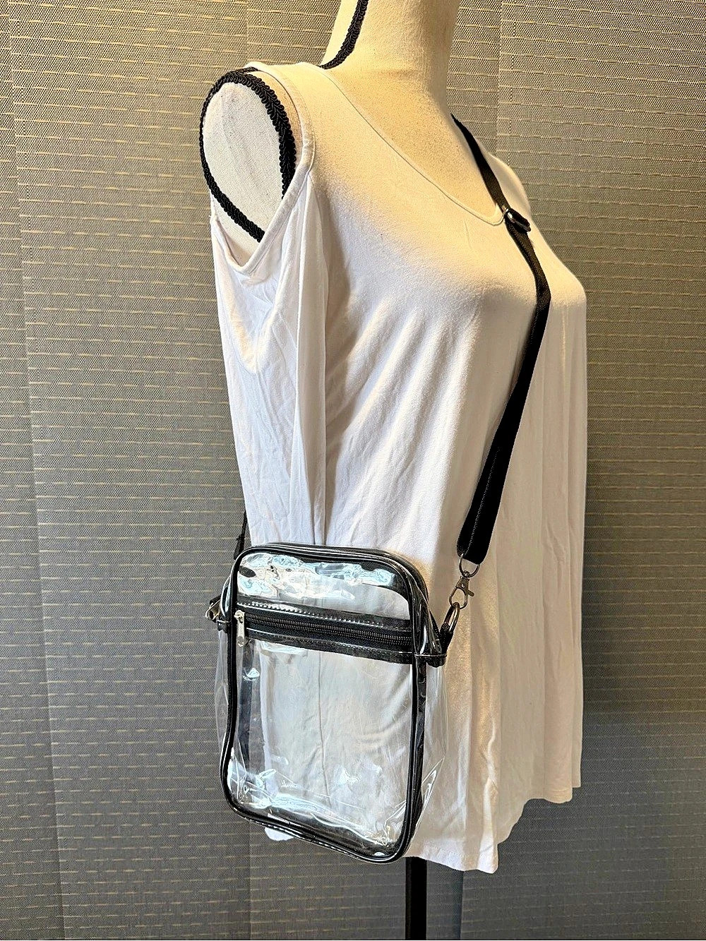 Clear Transparent Stadium Crossbody Bag